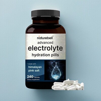 美国成人电解质胶囊Electrolyte Pills断食补水钠钾镁低碳水化合
