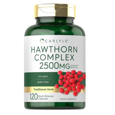 美国代购成人山楂果胶囊Carlyle Hawthorn Berry血压保健植物120