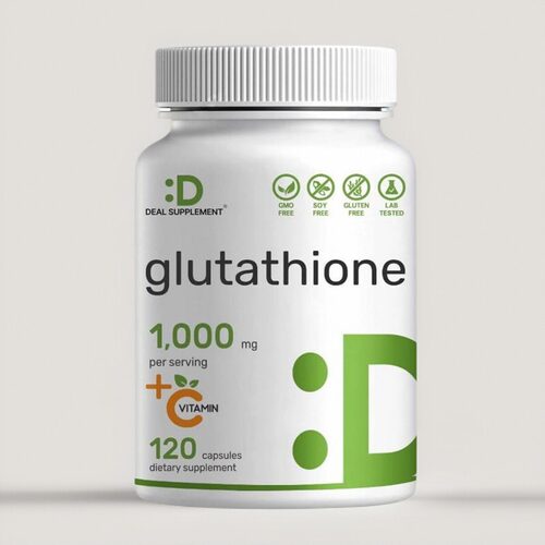 美国成人还原型谷胱甘肽Glutathione 98%纯度含维生素C高含量吸收