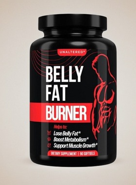 美国男士腹部脂肪代谢燃啤酒肚将军肚久坐Belly Fat Burner 腹肌