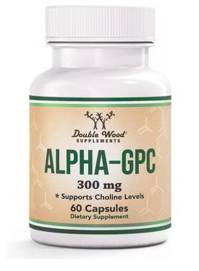 美国成人阿尔法胆碱胶囊Alpha GPC Choline脑力认知力帮助考试学