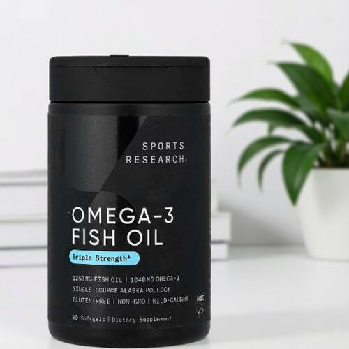 美国保健鱼油 Omega-3 鱼油胶囊Triple Strength成人心脑健康90粒