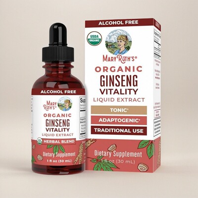 美国购人参+Ashwagandha大脑功能提升能量记忆力Ginseng30毫升