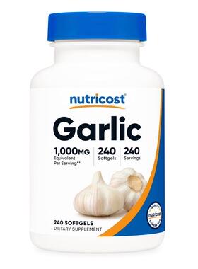 Nutricost Garlic 1000mg240粒大蒜胶囊成人免疫力保健