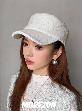 MOREZON【ETRE PAR LEE】设计师秋冬潮人简约百搭休闲平顶帽子女