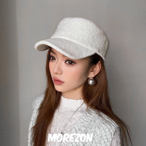 MOREZON【ETRE PAR LEE】设计师秋冬潮人简约百搭休闲平顶帽子女