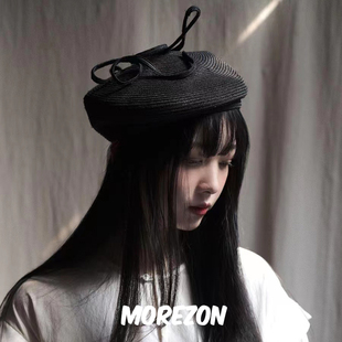 MOREZON【KREUZZZ Jazz Beret】立体不对称设计马尼拉麻贝雷帽子