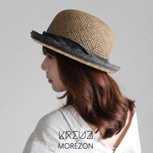 MOREZON【KREUZZZ Genly】26春夏新款潮人田园风拉菲草编织草帽女