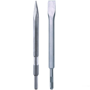 东成方柄四坑电镐头尖凿子五坑扁铲圆柄两坑两槽混凝土长六角镐钎