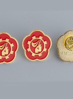 定制金属公司胸针徽章高档珐琅别针胸章勋章胸牌纪念校徽制作定做