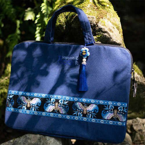 酉州苗绣电脑包文件包手提收纳袋