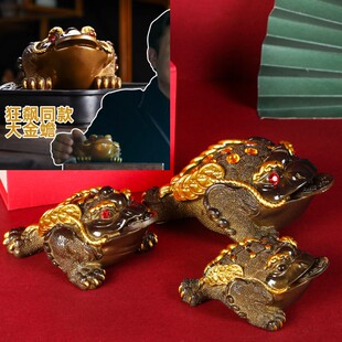 茶宠摆件精品可养茶台茶盘茶具配件茶桌摆设招财金蟾蟾蜍变色宠物