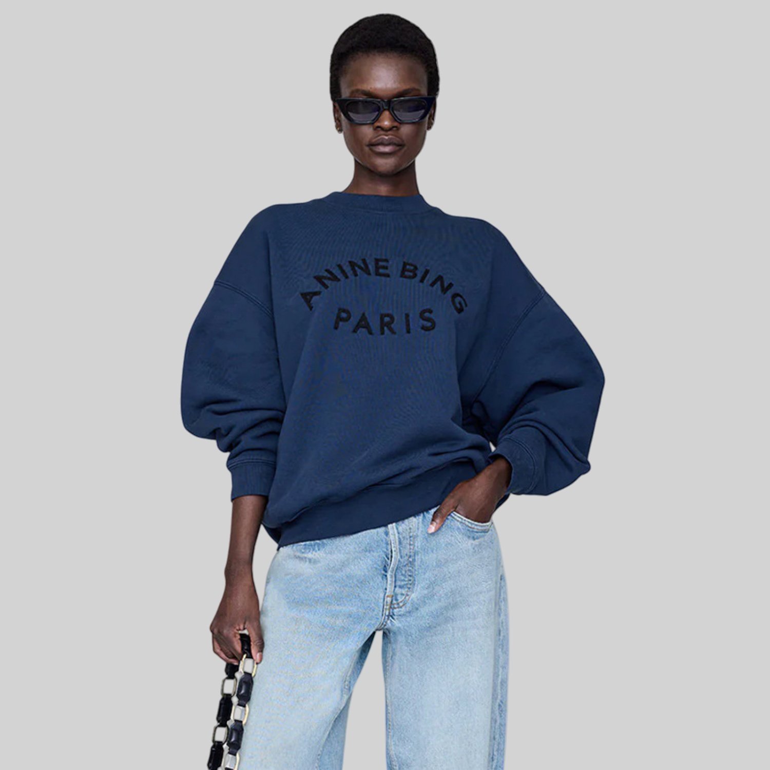 圆领加绒保暖卫衣女运动休闲上衣