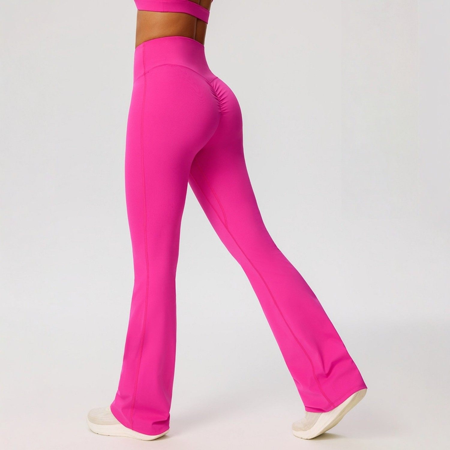 欧美紧身阔腿微喇叭瑜伽裤女裸感速干提臀高腰舞蹈休闲运动长裤,运动/瑜伽/健身/球迷用品,瑜伽长裤,淘宝优惠券,粉丝福利购,淘宝优惠卷