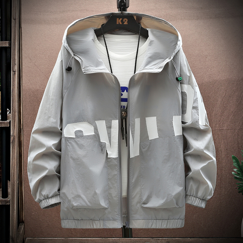 2023夏季新款防晒衣男士薄款外套冰丝透气韩版潮流防晒休闲钓鱼服