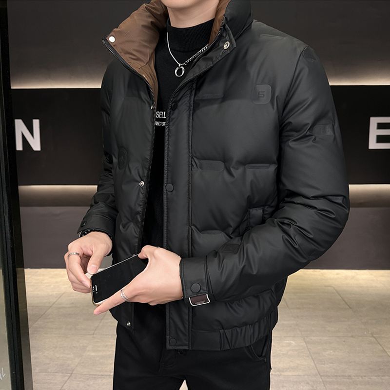 轻薄立领保暖羽绒服男士冬季短款白鸭绒加厚外套韩版潮流百搭男装