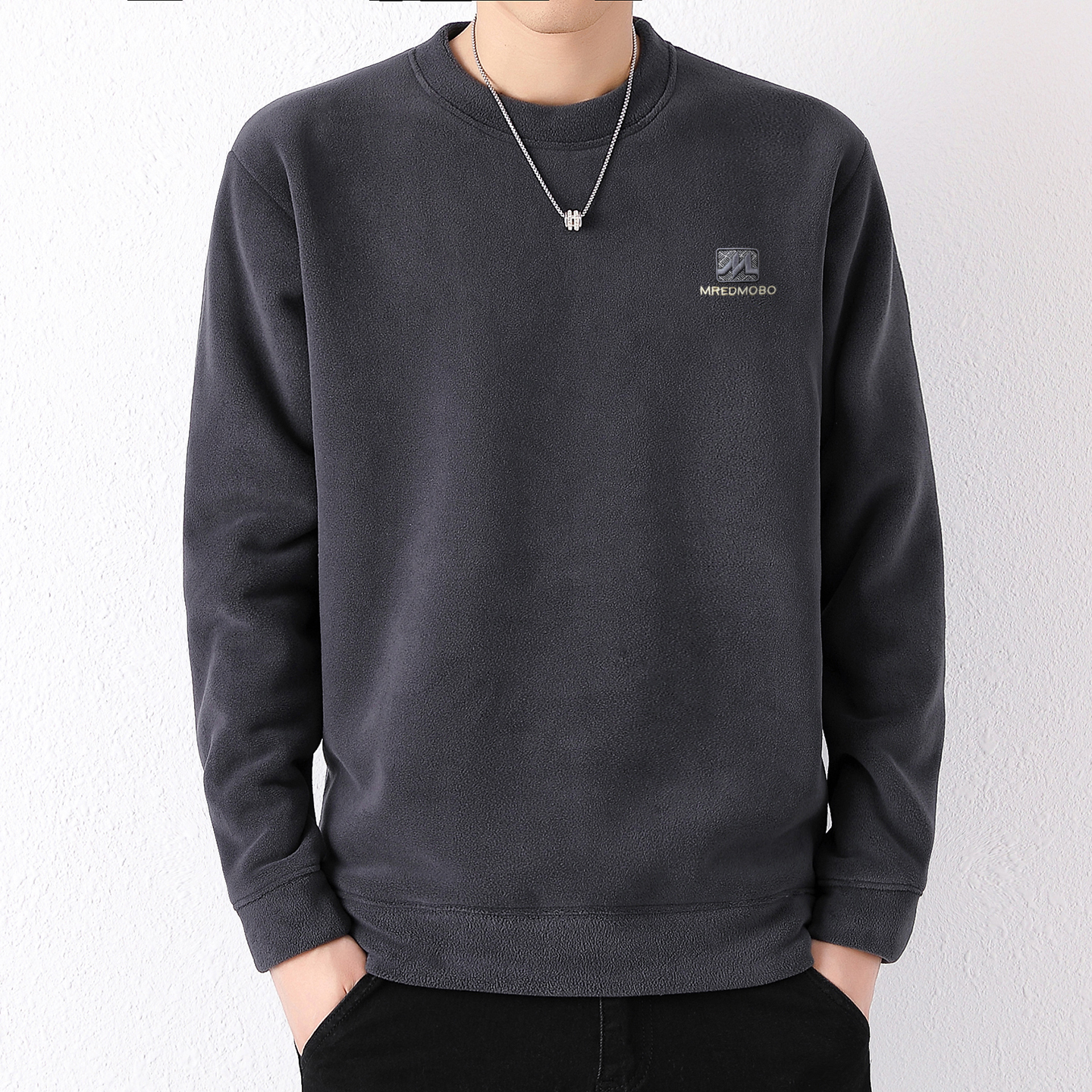 秋冬季新款加绒加厚卫衣男