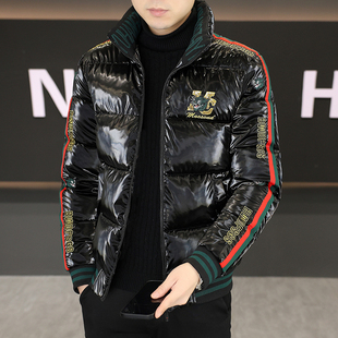 潮流羽绒棉服加厚保暖棉袄男装 冬季 外套韩版 亮面棉衣男士 2025新款