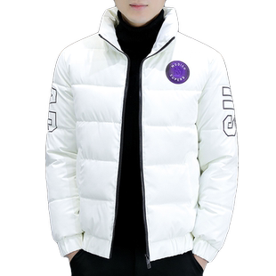 亮面冬装棉衣男士立领羽绒棉服保暖百搭休闲外套御寒青年男装棉袄