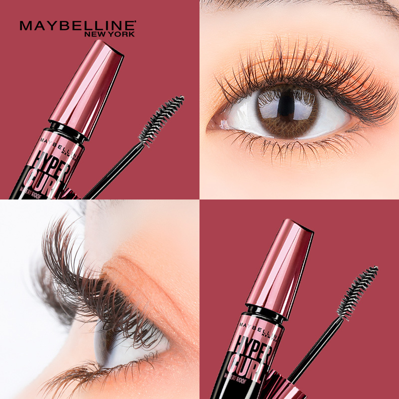 美宝莲粉胖子摩天翘防水睫毛膏女卷翘不易晕染脱妆大牌正品店