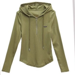 年女士连帽衫 T恤秋季 女装 修身 打底 2025卫衣韩版 长袖 早新款