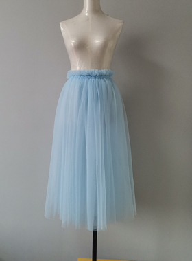 成人芭蕾舞蓬蓬裙tutu裙半身裙舞蹈服练功纱裙中长款演出舞蹈服女