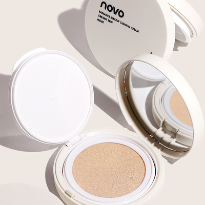 novo气垫bb霜自然奶油肌遮瑕保湿