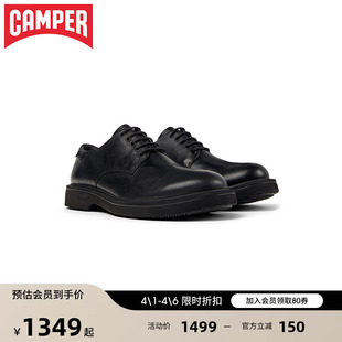 Camper看步男鞋 品质商务休闲鞋 低帮软底复古通勤皮鞋 Norman新款