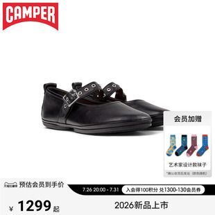 【新品】Camper看步女鞋Right Nina甜美玛丽珍鞋一字扣百搭小皮鞋