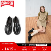 博主同款 Camper看步女鞋 walden老钱风乐福鞋 女黑色厚底皮鞋 秋