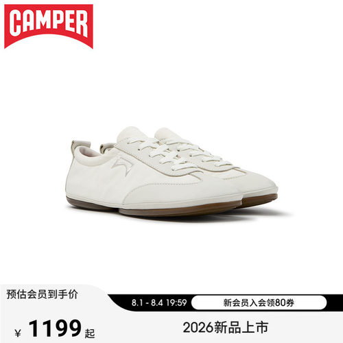 【新品】Camper看步女鞋Right Nina通勤日常休闲鞋白色百搭板鞋