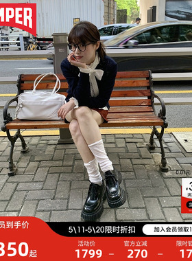 【博主同款】Camper看步女鞋BCN休闲风德比鞋增高松糕鞋小皮鞋