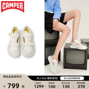 小白鞋 Stadium夏季 Peu 白色休闲鞋 凉鞋 厚底休闲鞋 Camper看步女鞋