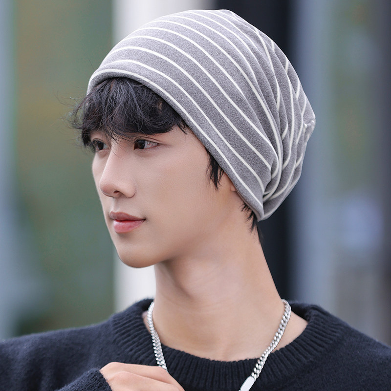 超勤针织帽子男冬季护耳防风保暖冷帽大头围堆堆帽包头帽休闲男款