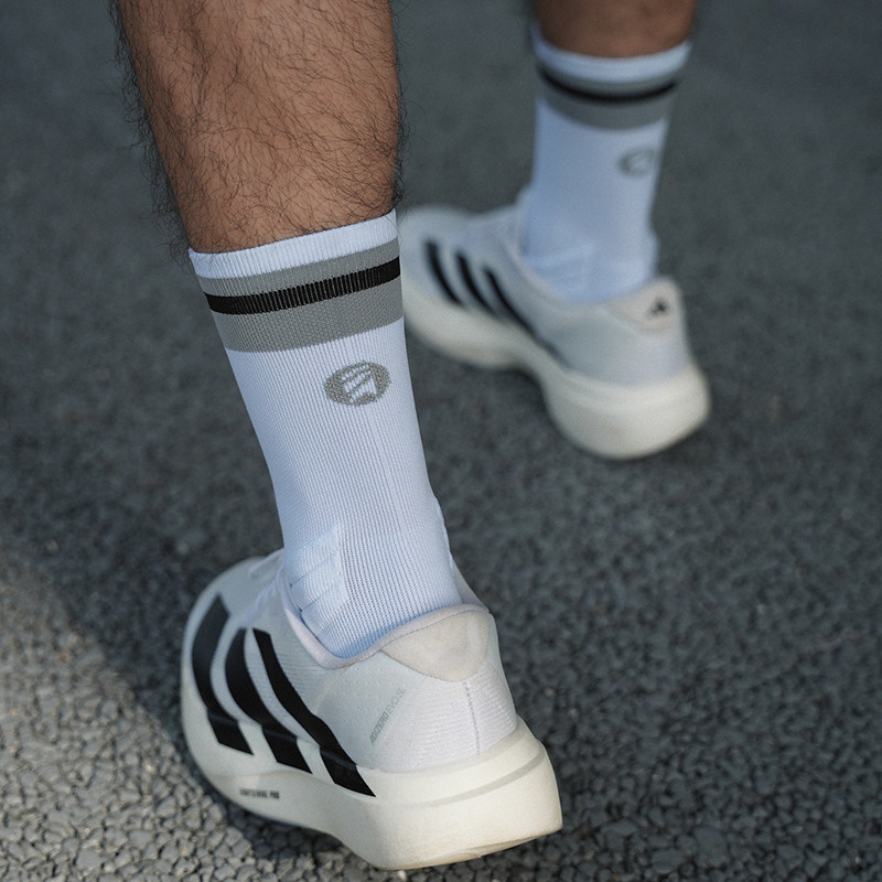 专业跑步运动袜3双男女中筒毛巾底马拉松篮球健身专用羽毛球袜子