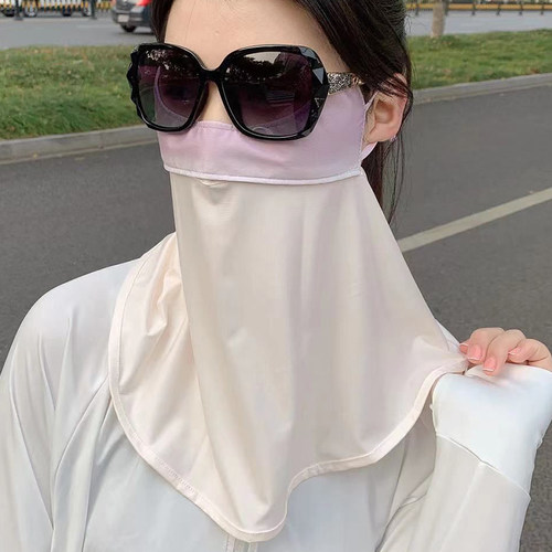护颈护眼角冰丝口罩女夏季防晒