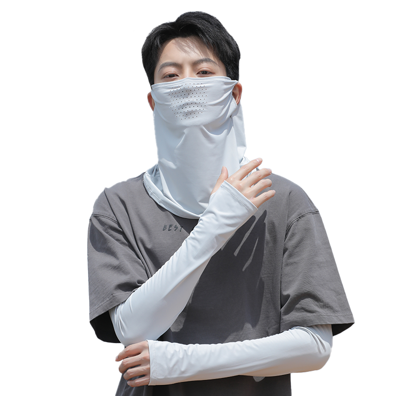 冰丝骑行防晒面罩男士登山