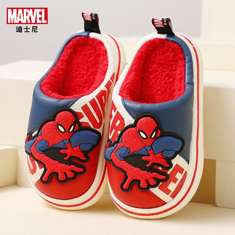 防水儿童棉拖鞋冬迪士尼蜘蛛侠男童卡通厚底室内防滑保暖宝宝拖鞋,童鞋/婴儿鞋/亲子鞋,儿童棉拖鞋,淘宝优惠券,粉丝福利购,淘宝优惠卷