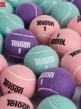 Teloon天龙网球粉色网球紫色网球男女初学者专业练习比赛训练网球