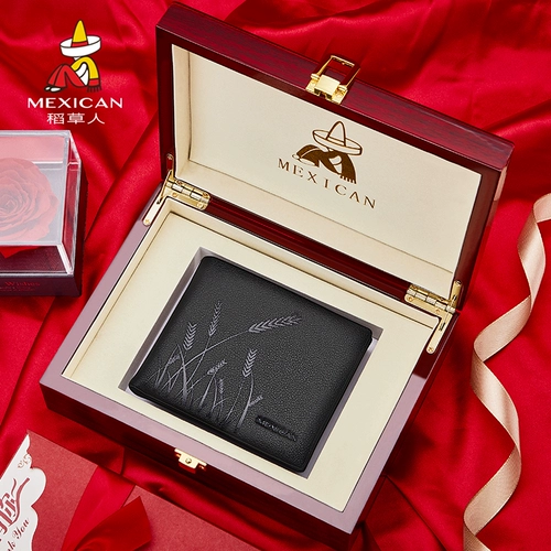 Бумажник, из натуральной кожи, подарок на день рождения