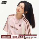 ER泽西风短袖 T恤男2026夏美式 三条杠赛车服高街情侣上衣 凉感