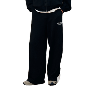 ER侧条纹运动卫裤男秋季新款宽松直筒休闲长裤潮牌垂感阔腿裤子