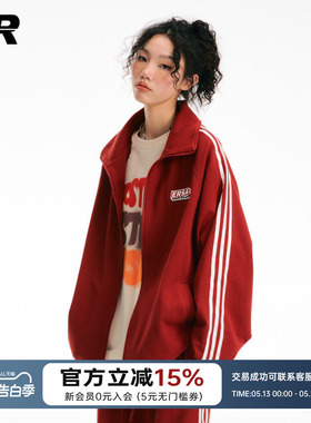【周深左航同款】ER撞色条纹开衫卫衣2026春秋男女同款运动服外套