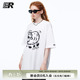 明星同款 美式 ER虚幻小羊印花短袖 新款 情侣 T恤男2026夏季