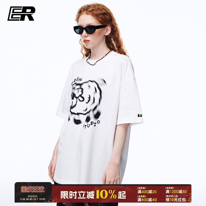 【穆祉丞】ER虚幻小羊印花T恤图片
