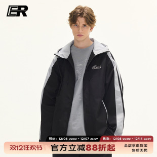 ER撞色拼接飞行夹克男女春秋季 休闲情侣潮牌外套 户外登山美式