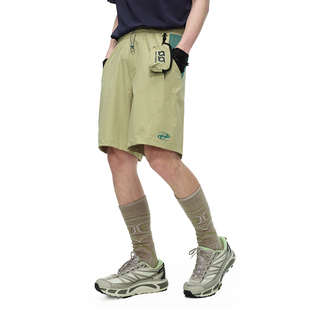 ER户外运动透气速干短裤男女夏季薄款旅游宽松休闲沙滩裤五分裤子