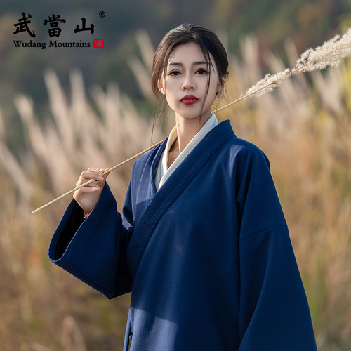 武当山秋冬加厚王也同款宽袖短袍