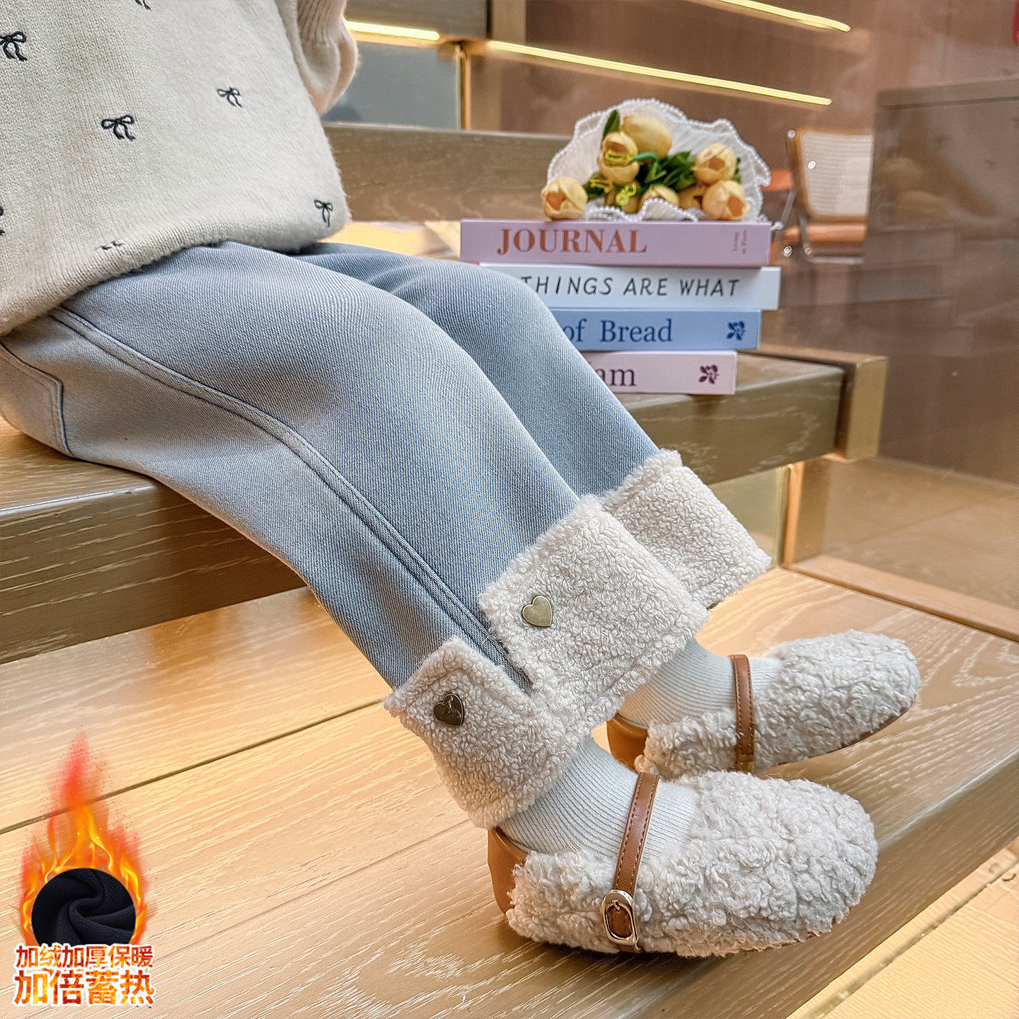 女童加绒牛仔裤一体绒儿童加厚休闲直筒裤小女孩宝宝冬季保暖长裤,童装/婴儿装/亲子装,裤子,淘宝优惠券,粉丝福利购,淘宝优惠卷