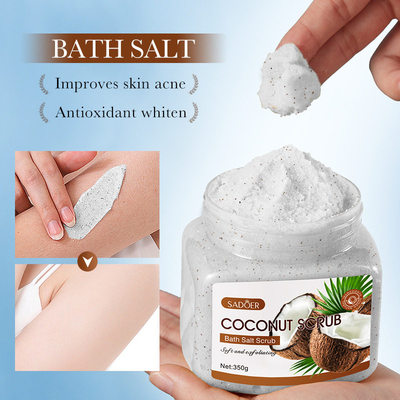 椰子磨砂膏Coconut Scrub Milk Bleaching Face Body Cream